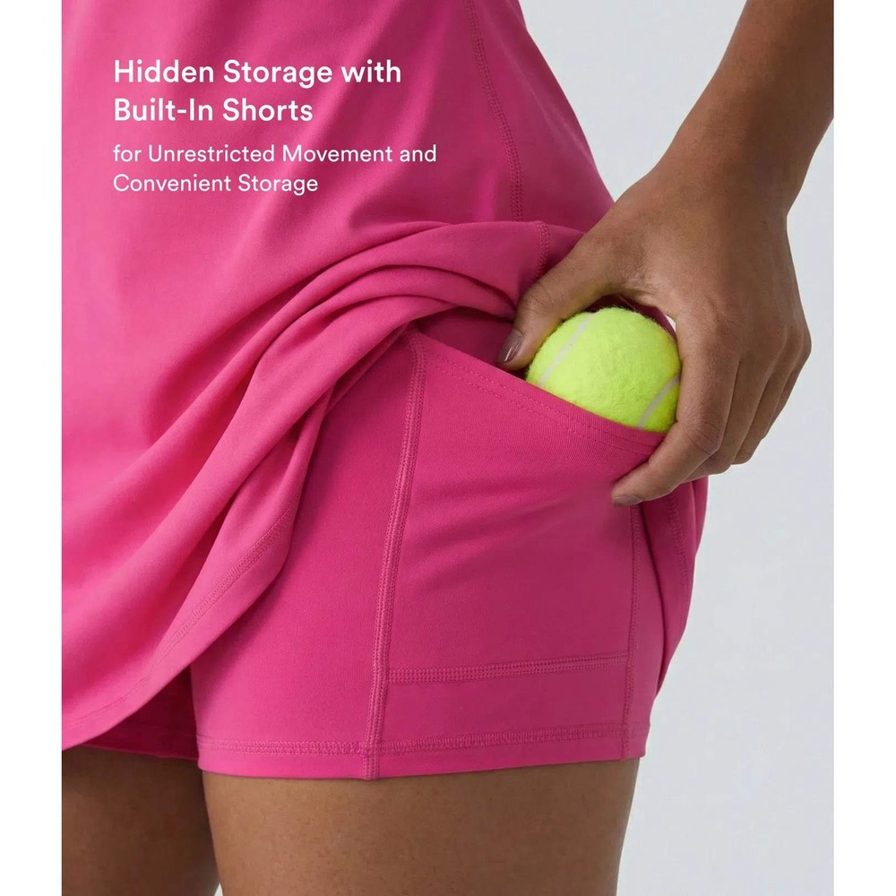 Halara SoftlyZero Plush Backless Active Dress Easy Peezy Pink 2X NWT - Picture 15 of 16